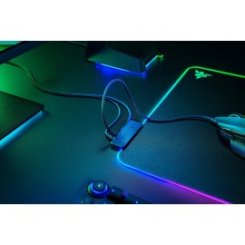 Razer Firefly V2 Micro Textured Gaming Mouse Mat with RGB Lighting Powered by Chroma