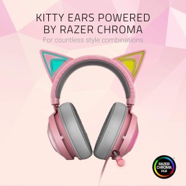 Razer Kitty Ears - Kitty ears for headset - quartz pink