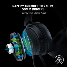 Razer Kraken V3 X - Headset - full size - wired - USB