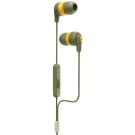 Skull Candy Ink'd®+ In-Ear Earbuds with Microphone (Moss Olive/Yellow)