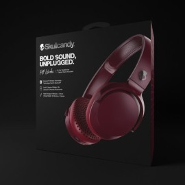 Skullcandy Riff Bluetooth® On-Ear Headphones with Microphone (Moab/Red/Black)