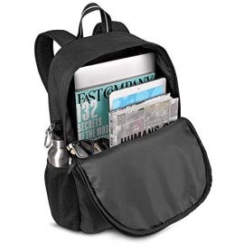 Solo New York Varsity Line Backpack for Women and Men. Fits 15.6-inch Laptop and Notebook, Black