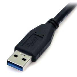 StarTech 1.5ft Blk USBSuperSpeed USB 3.0 Cable A to Micro B - M/M