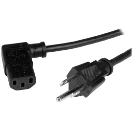 StarTech Computer Power Cord - NEMA 5-15P to Right-Angle C13 - Power cable