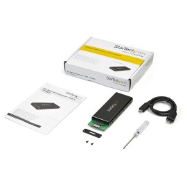StarTech M.2 SSD Enclosure for M.2 SATA SSDs - USB 3.1 (10Gbps) with USB-C Cable