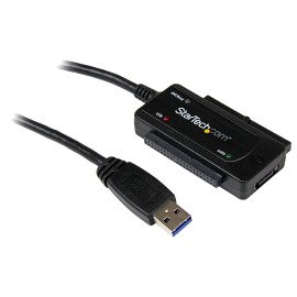 StarTech USB 3.0 to SATA IDE Adapter 2.5in / 3.5in External Hard Drive to USB Converter - Hard Drive Transfer Cable