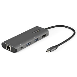 StarTech USB C Multiport Adapter, 10Gbps USB Type-C Mini Dock with 4K 30Hz HDMI, 100W Power Delivery Passthrough, 3-Port USB Hub