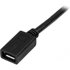 StarTech0.5m 20in Micro-USB Extension Cable - M/F - Micro USB Male to Micro USB Female Cable