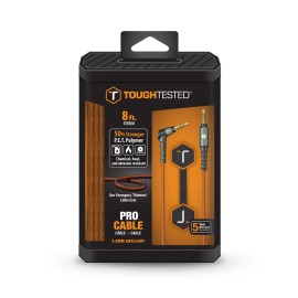 ToughTested 8 FT. PRO ARMOR WEAVE CABLE WITH SLIM TIP WITH 3.5MM AUX CONNECTOR