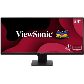 ViewSonic VA3456-MHDJ 34 Inch 21:9 UltraWide WQHD 1440p IPS Monitor with Ultra-Thin Bezels