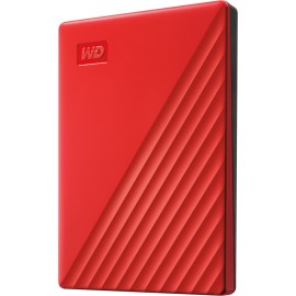 WD - My Passport 2TB External USB 3.0 Portable Hard Drive - Red