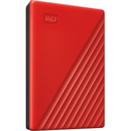 WD - My Passport 2TB External USB 3.0 Portable Hard Drive - Red