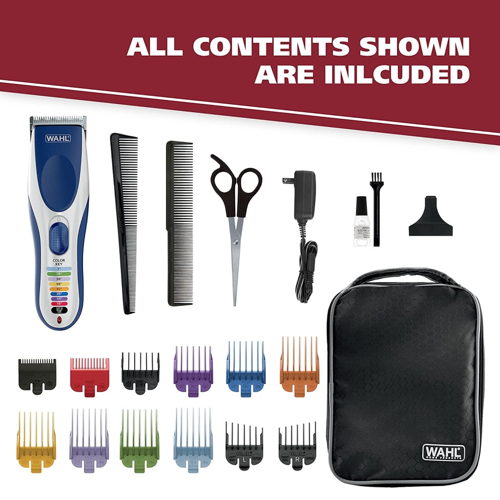 Wahl Color Pro Cordless Rechargeable Hair Clipper & Trimmer – Easy ...