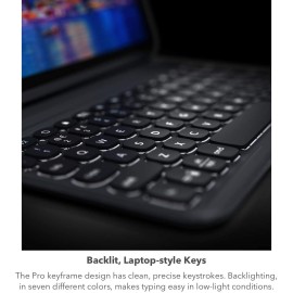 ZAGG Pro Keys Keyboard and folio case backlit Bluetooth QWERTY for Apple 10.9-inch iPad Air