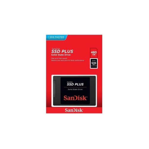 SanDisk SSD PLUS 2.5" 480GB SATA III 480G Internal Solid State Drive SDSSDA-480G