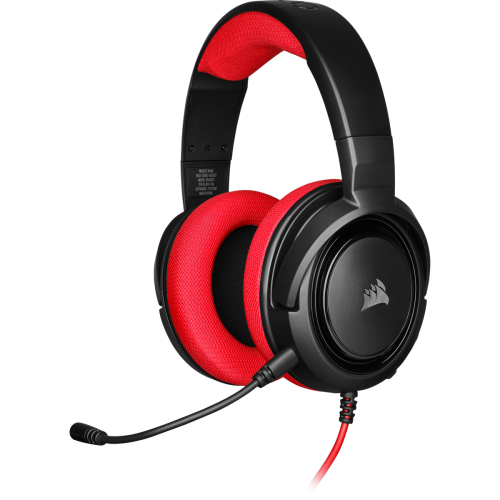 CORSAIR Gaming HS35 9011198- Headset - full size - wired - 3.5 mm jack - red