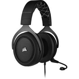 CORSAIR Gaming HS60 PRO SURROUND 9011213- Headset - full size - wired - USB, 3.5 mm jack - carbon