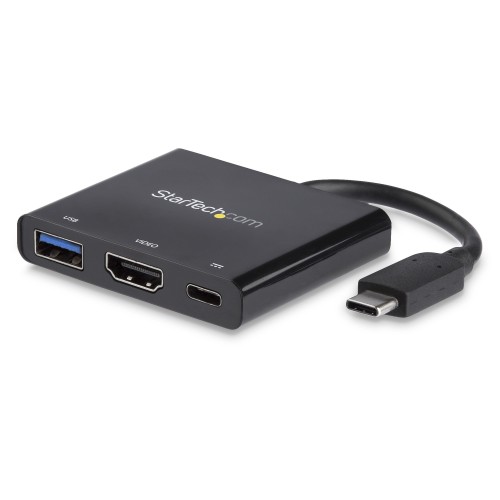 StarTech USB-C to HDMI Adapter - 4K 30Hz - Thunderbolt 3 Compatible - with Power Delivery (USB PD) - USB C Adapter Converter