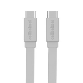 cellhelmet 27-Watt USB-C PD Car Charger with USB-C to USB-C Flat Cable, 3 Feet