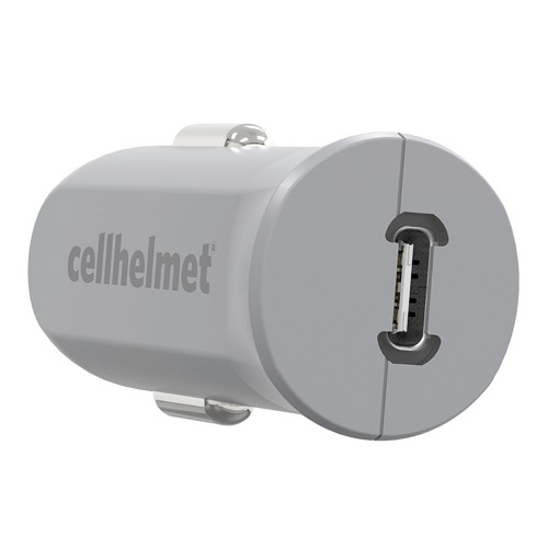 cellhelmet 27-Watt USB-C PD Car Charger with USB-C to USB-C Flat Cable, 3 Feet