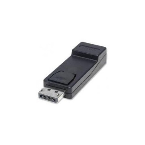 Manhattan Passive Display port - DisplayPort Male to HDMI Female, Dongle Adapter, 1080p@60Hz, Black