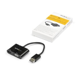 DisplayPort to HDMI VGA Adapter - DisplayPort 1.2 HBR2 to HDMI 2.0 (4K 60Hz) or VGA 1080p Converter Dongle