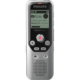 hilips - VoiceTracer Digital Audio Recorder - Dark Silver & Black