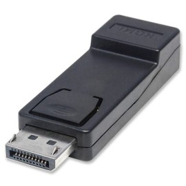 Manhattan Passive Display port - DisplayPort Male to HDMI Female, Dongle Adapter, 1080p@60Hz, Black