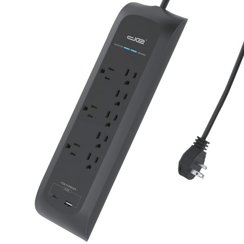 Digital Energy 8-Outlet USB-A Surge Protector