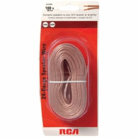RCA 24-Gauge Speaker Wire, 100Ft
