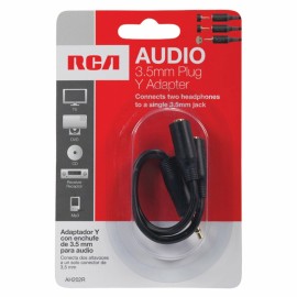 RCA 3.5mm Stereo Headphone Y-Adapter
