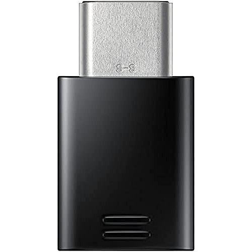 Samsung USB-C at Micro USB Adapter, EE-GN930, Black - Suitable for Galaxy A3 A320F, Galaxy A5 A520F, Galaxy S8 G950F, Galaxy S8+ G955F, Galaxy Tab S3 T820, Galaxy Tab S3 T825 LTE /4G