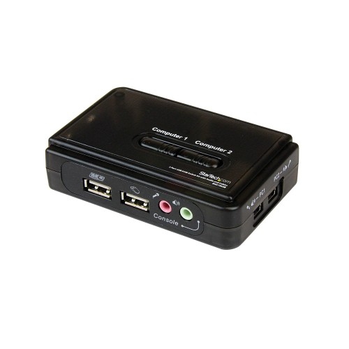 StarTech 2 Port USB VGA KVM Switch - Single VGA - Hot-key & Audio Support - 2048x1536 @60Hz KVM Switch - KVM Video Switch