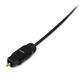 StarTech 10 ft. (3 m) Digital Optical Audio Cable - Toslink Digital Optical SPDIF - Ultra-Thin - Male/Male - Optical Audio Cable