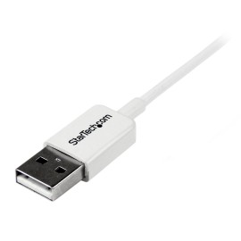 StarTech 2m White Micro USB Cable Cord - A to Micro B - Micro USB Charging Data Cable - USB 2.0 - 1x USB A Male, 1x USB Micro B Male