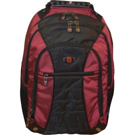 wissGear Skywalk 16" Padded Laptop Backpack/School Travel Bag, Crimson