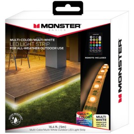 Monster Multi-Color And Multi-White Indoor/Outdoor Led Light Strip, 16.4 Ft.