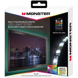 Monster Multi-Color And Multi-White Led Light Strip, 6.5 Ft.