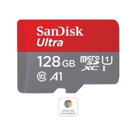 SanDisk - Flash memory card - microSDXC UHS-I Memory Card - 128 GB - W/ ADAPTER