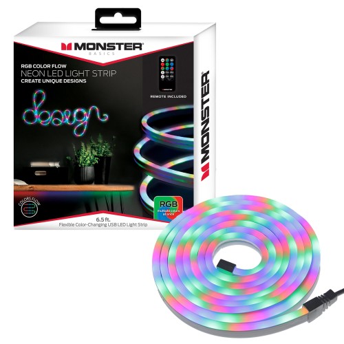 Rgb Color-Flow Indoor/Outdoor 78-in Usb Plug-in Strip Light with Remote