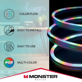 Rgb Color-Flow Indoor/Outdoor 78-in Usb Plug-in Strip Light with Remote