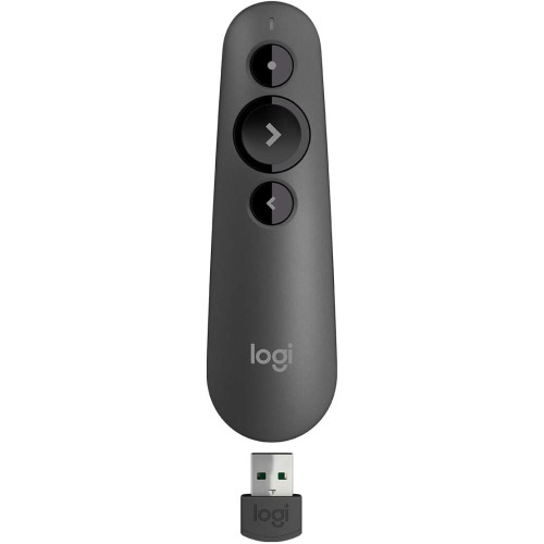 Logitech R500 Presentation remote control 3 buttons graphite