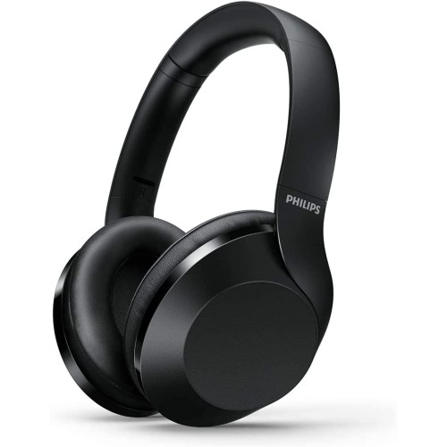 Philips Audio Wireless Bluetooth Over-Ear Headphones Noise Isolation Stereo with Hi-Res Audio, up to 30 Hours Playtime with Rapid Charge (Noise Isolation), Black (PH05)