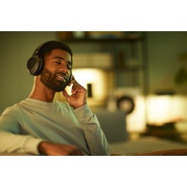 Philips PH805 Active Noise Canceling (ANC) Over Ear Wireless Bluetooth Performance Headphones w/Hi-Res Audio, Comfort Fit and 30 Hours of Playtime (TAPH805BK)
