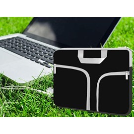 Chromebook Case, HESTECH 14-15.4 Neoprene Laptop Sleeve Case with Handle for 15-15.6 Inch Black
