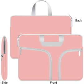 HESTECH 15.6 Laptop Sleeve Case Cover Protective Bag for 15"inch Pink