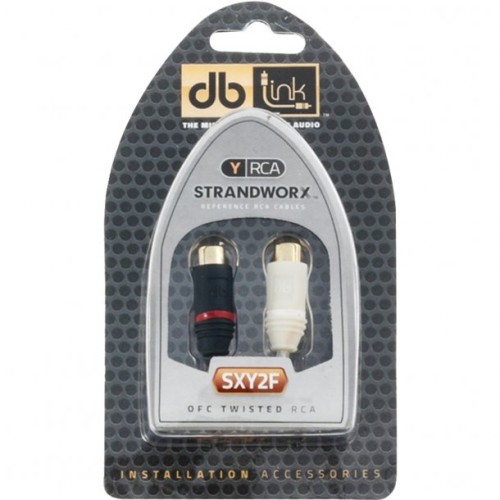 Db Link Twisted-Pair Strandworx Series Rca Y-Adapter, 1 Male To 2 Females