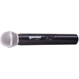 Gemini, 1 Professional Audio DJ Equipment Superior Single Channel Wireless UHF System and Handheld Microphone with 150ft Opereating Range, (UHF-01M F3)