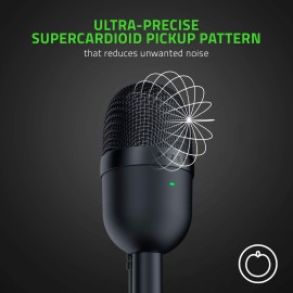 Razer Seiren Mini USB Condenser Microphone: for Streaming and Gaming on PC - Professional Recording Quality