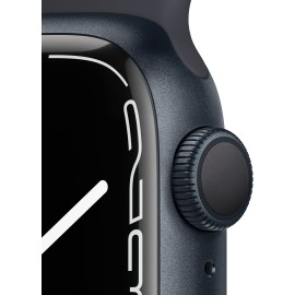 Apple Watch Series 7 (GPS) 41mm Midnight Aluminum Case with Midnight Sport Band